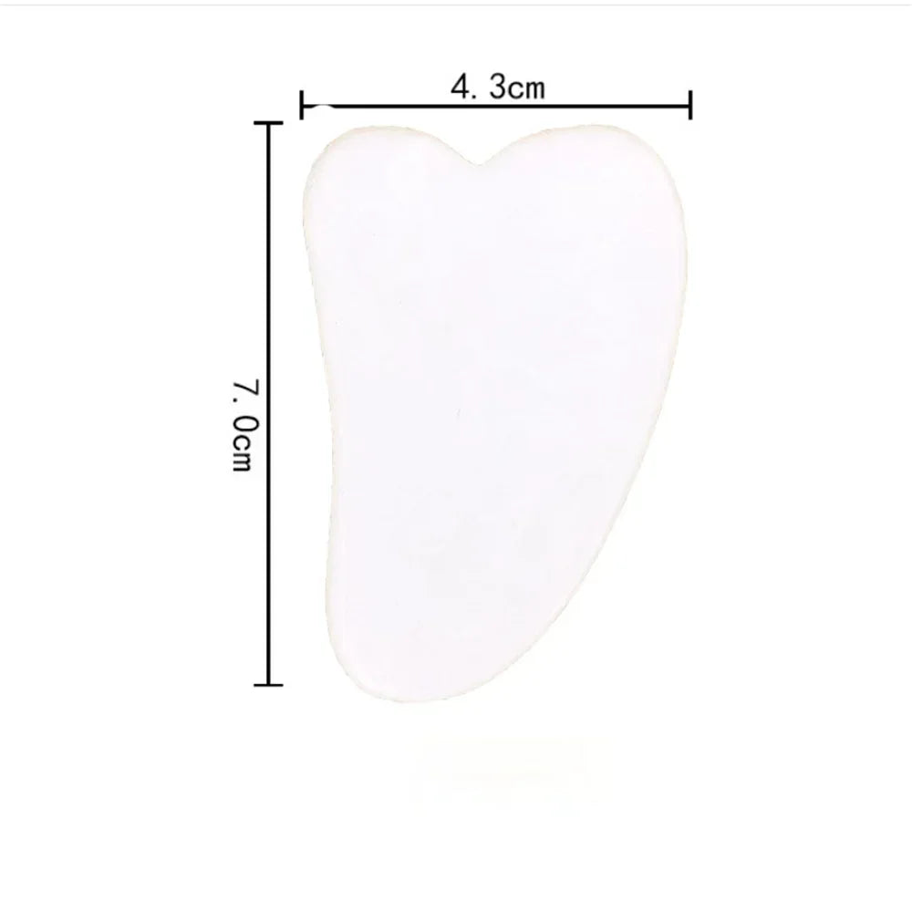 Natural Stone Jade Gouache Scraper Rose Quartz Facial Gua Sha Tools Neck Massager for Face Lifting Wrinkle Remover Beauty Health