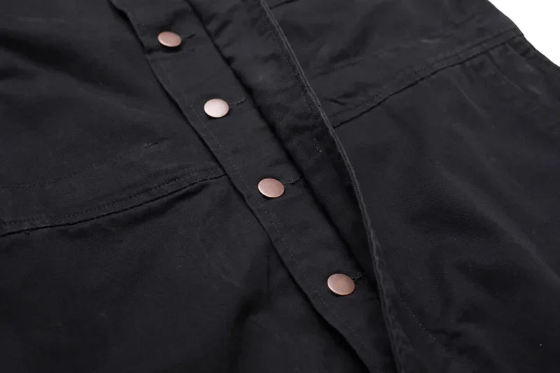American Multi Pocket Work Suit Jumpsuit Men Fashion Brand Jumpsuit Loose Work Suit for Men