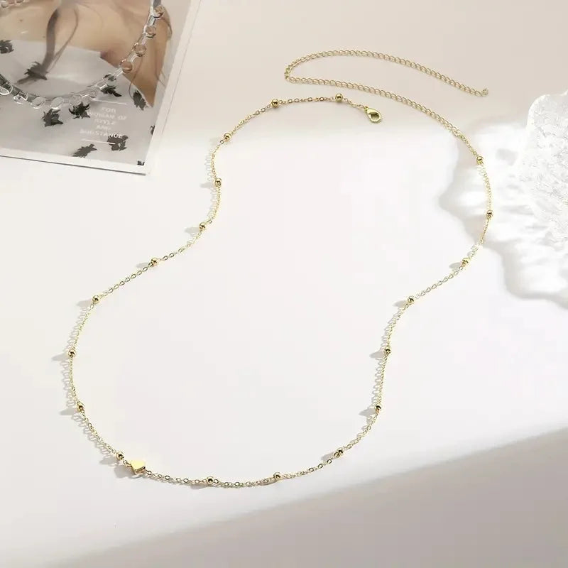 New Fashion Gold Color Metal Belly Chains For Women Simple Sexy Boho Geometric Sequins Summer Beach Bikini Waist Body Jewelry