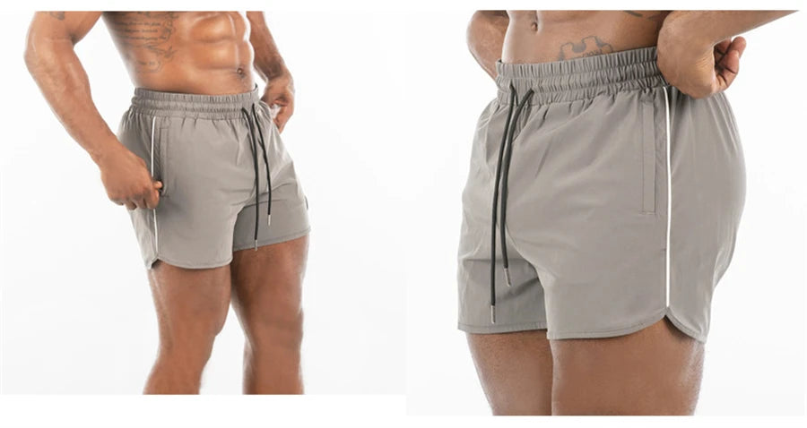 Men's Shorts 2023 Summer New Gym Jogging Exercise Shorts Men Sports Fitness Quick-drying Beach Multiple Pockets Running Shorts