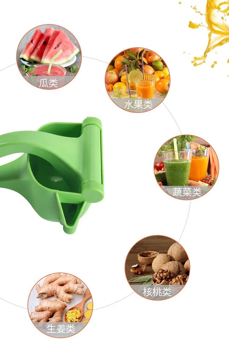 Aluminum Alloy Manual Juice Squeezer Hand Pressure Juicer Pomegranate Orange Lemon Sugar Cane Juice Kitchen Bar Fruit Tool