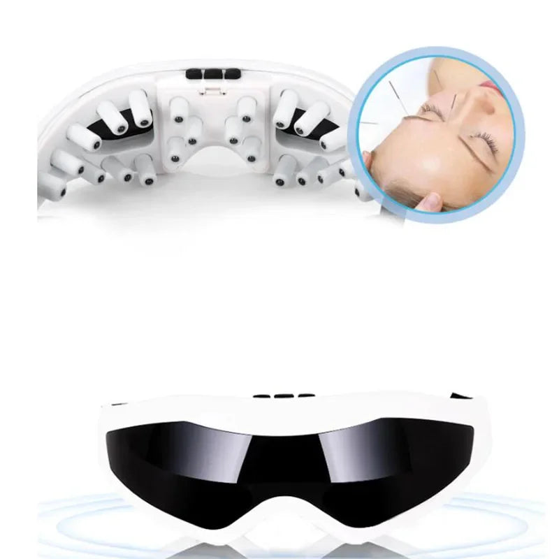 Eye Massager Eyes Fatigue Relief Smart Airbag Vibration Hot Compress Massage Bluetooth Music Relax Sleep Improve Dark Circles