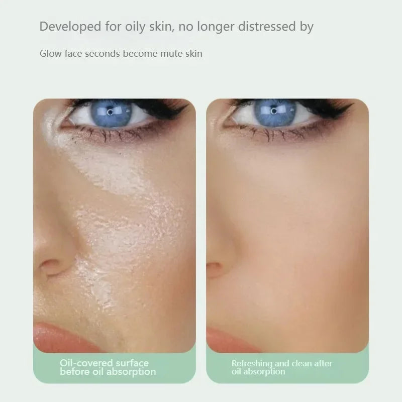 100Pcs New Face Oil Blotting Paper Protable Matting Face Wipes Facial Cleanser Oil Control Oil-absorbing Face Cleaning Tools