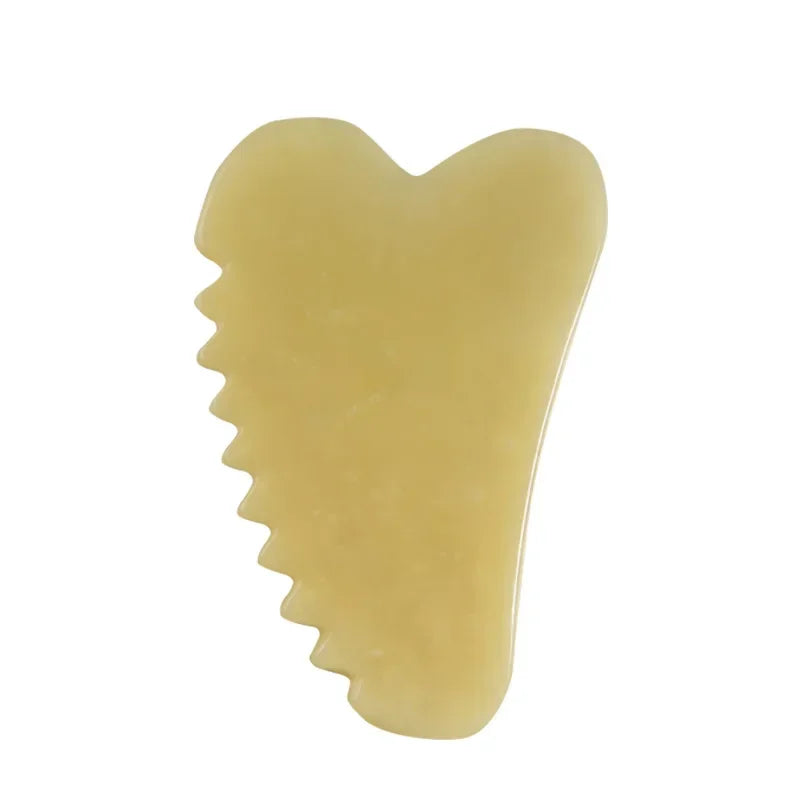 Natural Stone Jade Gouache Scraper Rose Quartz Facial Gua Sha Tools Neck Massager for Face Lifting Wrinkle Remover Beauty Health