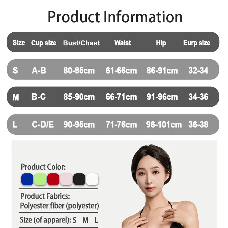 Women Two Pieces Padded Bikini Set Sexy Bra Side Tie Thong Swimsuit Three-point Bandage Brazilian Style Swimwear Biquinis
