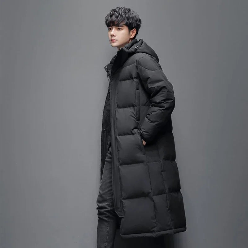Men's Slim Cotton Long Coat High Quality Design Hot Casual Parka Men Clothes Unisex Outdoor Leisure Parka Cotton-Padded Parkas