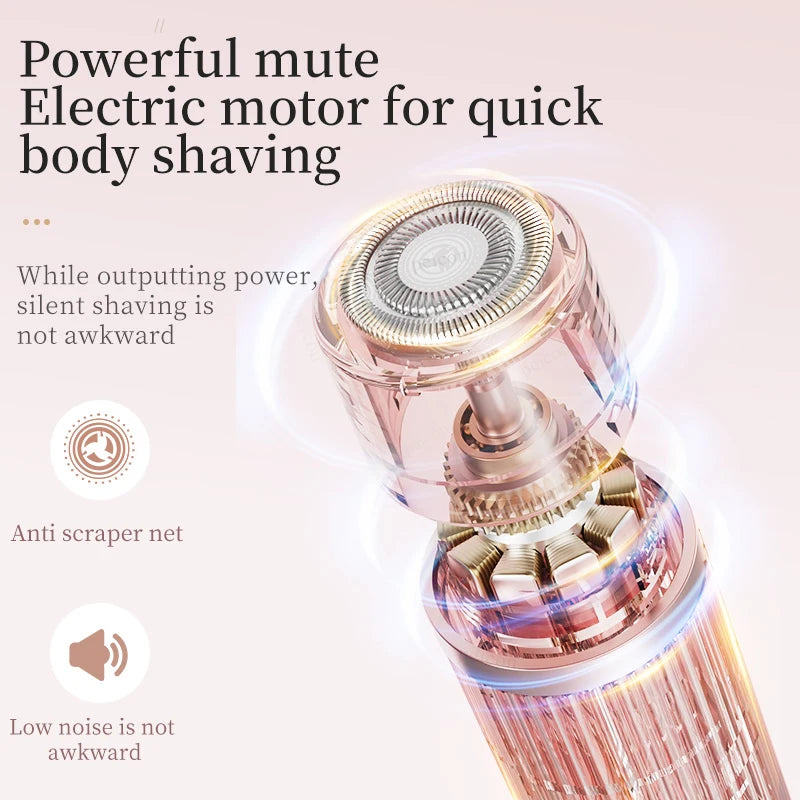 Hair Clipper Women Face Bikini Facial Body Epilator Female Leg Underarm Razors Electric Shaver Rechargeable Double Head Trimmer
