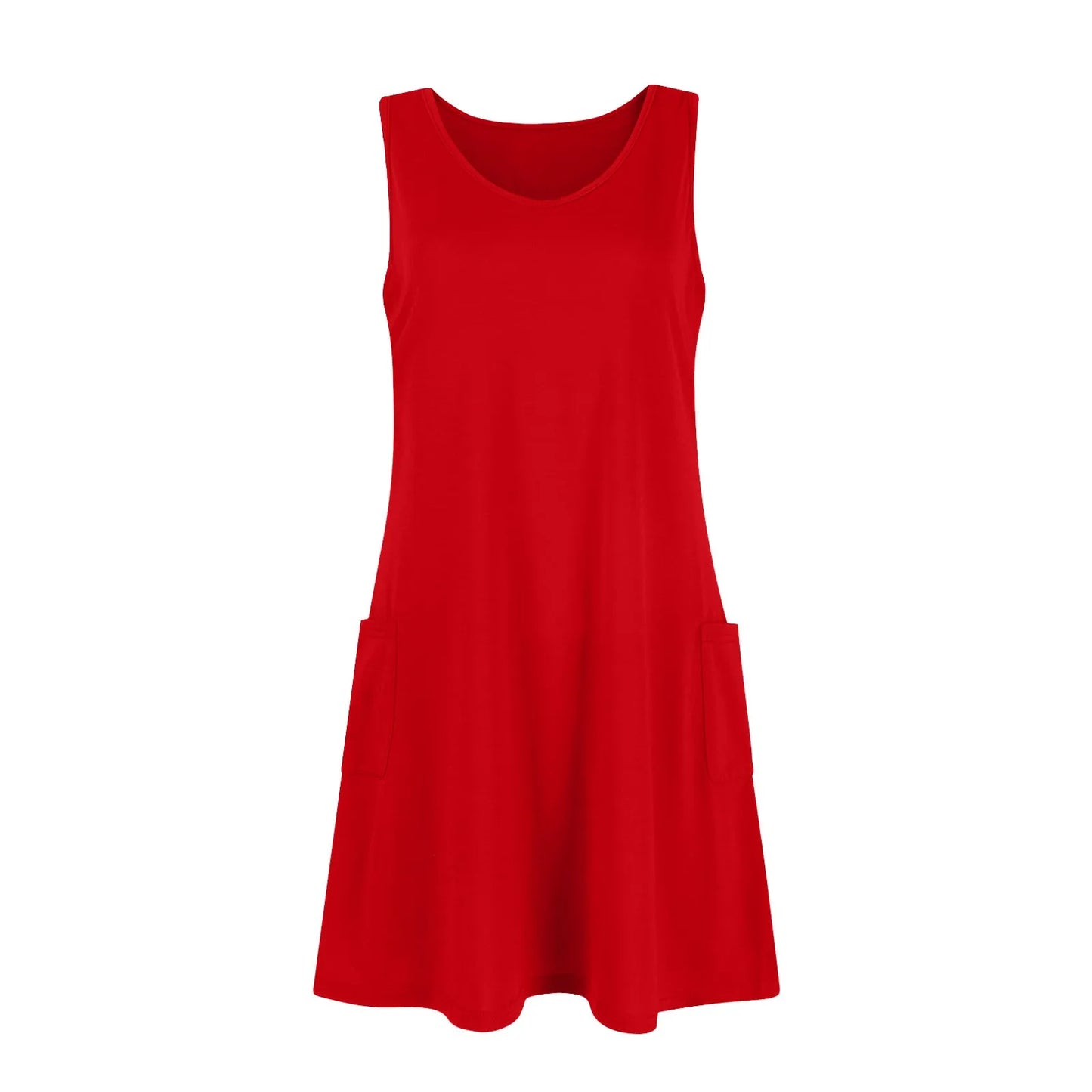 Women's Summer Casual Swing T-Shirt Dresses Beach Cover Up With Pockets Plus Size Loose T-shirt Dress vestidos largos