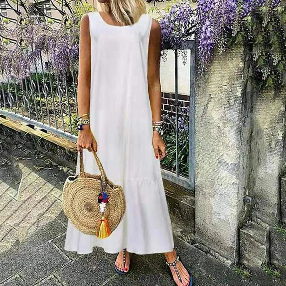 3XL 4XL 5XL Plus Size Cotton Linen Women Dress 2024 Summer Korean Oversized Casual Shirt Long Dress Large Size Female Clothing