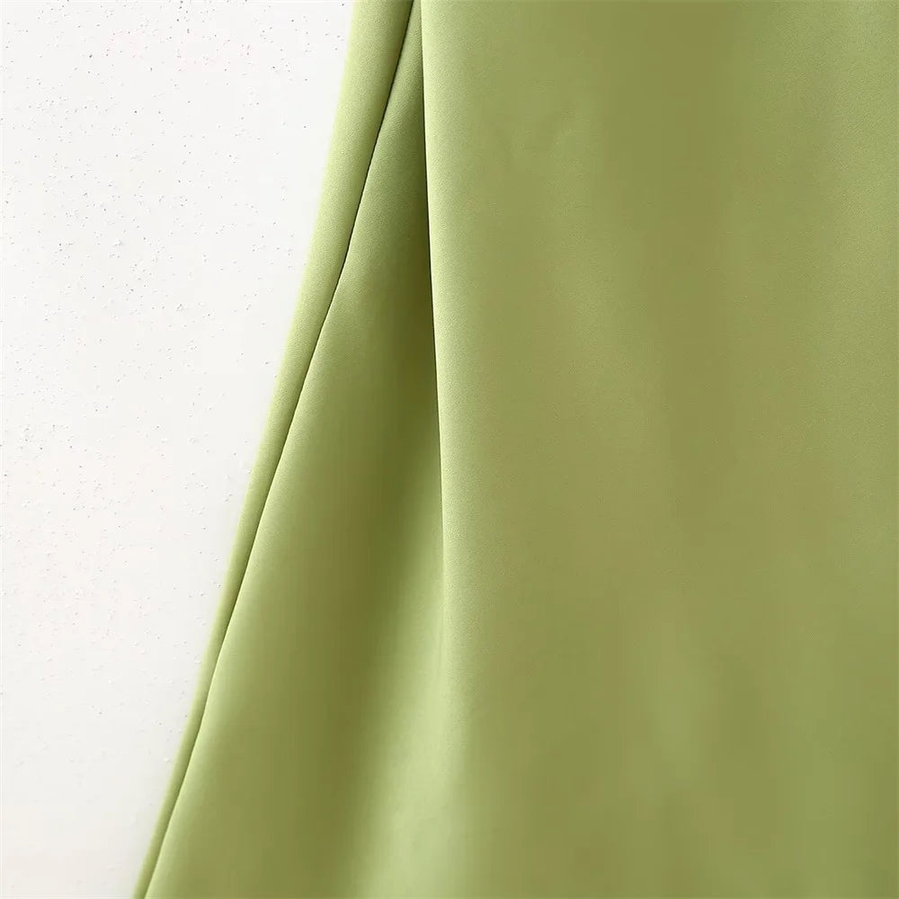 VEITCHE Elegant Women's Soft Silk Satin Long Dress Halter Backless Sleeveless Ribbon Maxi Dresses 2025 Summer Lady Party Gowns