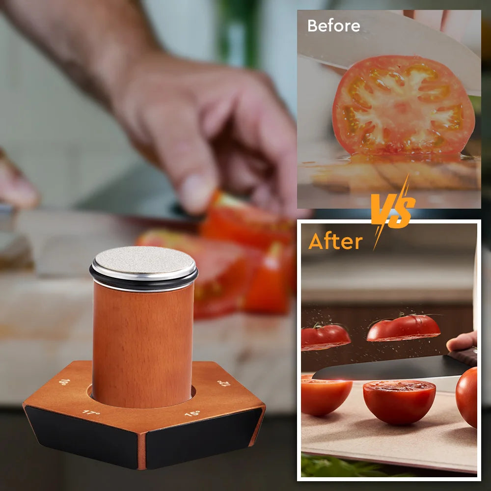 Rolling Knife Sharpener with 5 Types Degrees Magnetic Knife Holder Diamond Sharpening Stone Kit Roller Kitchen Accessories