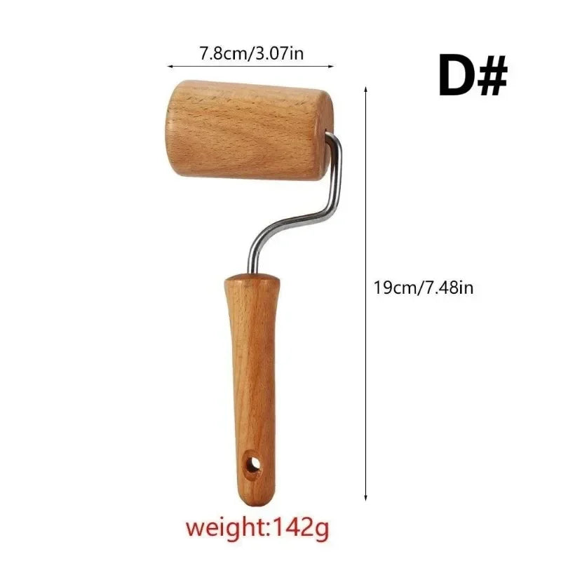 1PC Rolling Pin Pastry and Pizza Baker Roller Wooden Baking Crush Nuts Crackers Cookies Kitchen Utensils