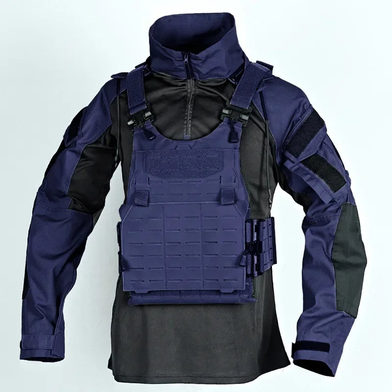 Combat Shirts Hoodies Tops Men Airsoft Tactical Shirt 1/4 Zip Long Sleeve Paintball Camping Hunting Work Clothing Wear Resistant