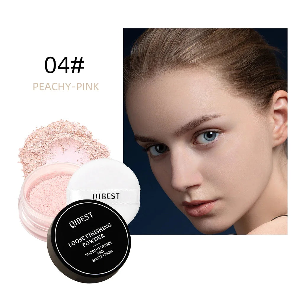 Face Loose Powder Translucent Matte Pink White Setting Powder Oil-Control Cosmetics Long-Lasting Waterproof Facial Makeup Powder