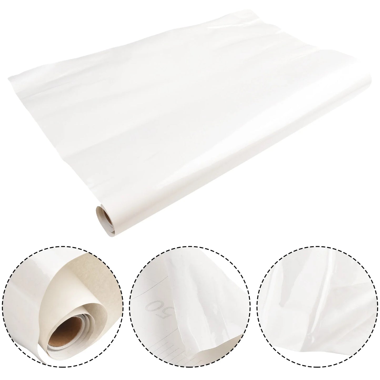 60x300cm Transparent Kitchen Oil-proof Wall Sticker Heat-resistant Self-Adhesive Film Covering Removable Protective Film Shelf