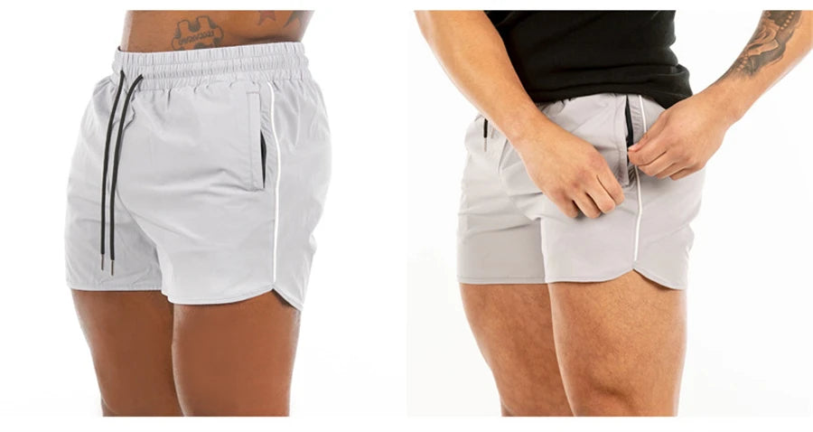 Men's Shorts 2023 Summer New Gym Jogging Exercise Shorts Men Sports Fitness Quick-drying Beach Multiple Pockets Running Shorts