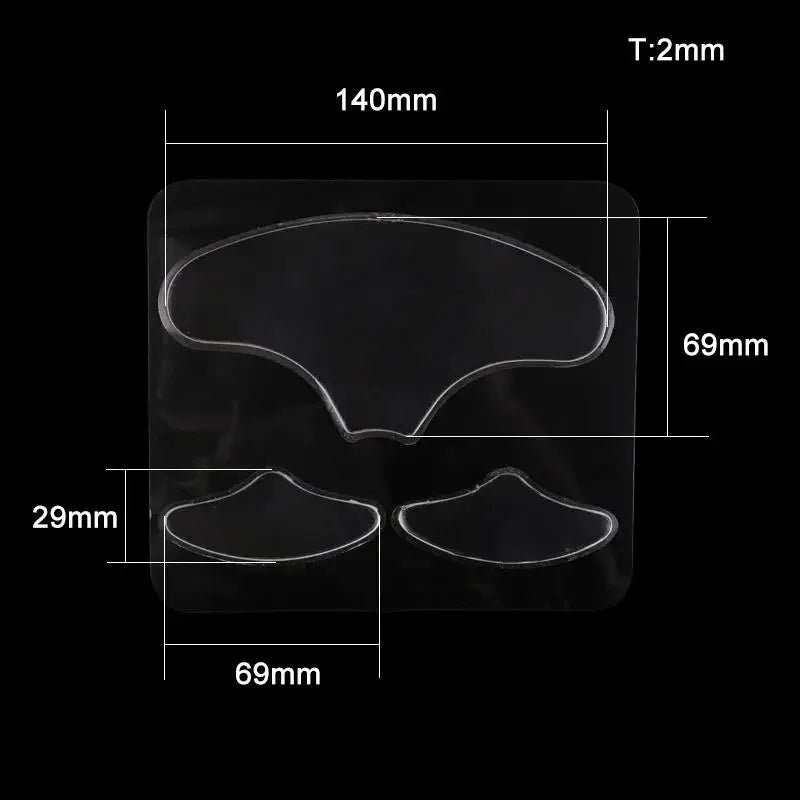 Reusable Silicone Wrinkle Removal Sticker Facial Lifting Strips Set Forehead Neck Line Remover Eye Patches Anti Aging Skin Pads