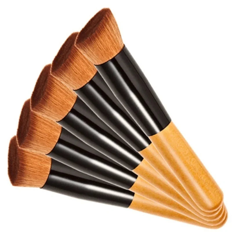 Professional Cosmetic Makeup Tool Kabuki Powder Blush Foundation Flat Top Brush Facial Foundation Brush Makeup Tools