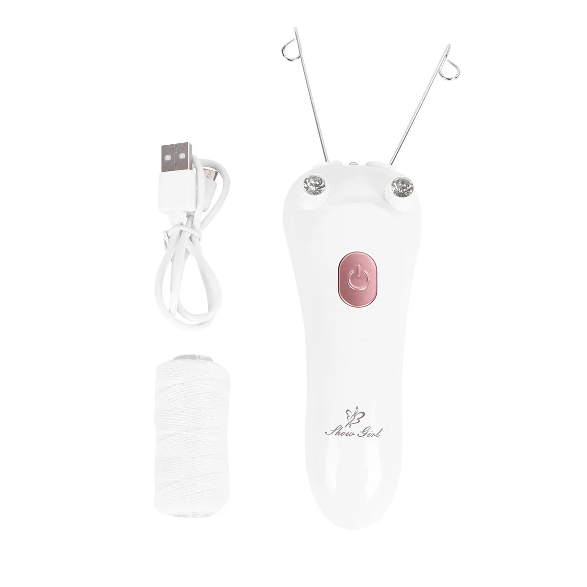2Pcs Quick Facial Hair Removal Epilator Tool Electric Shaver Razor Device For Remover With Precision Blade Smooth Skin No Harsh