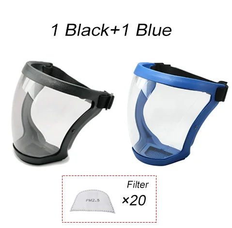 Transparent Security Protection Shield Full Face Shield for Kitchen Tools Oil-splash Proof Moto Cycling Windproof Glasses Mask