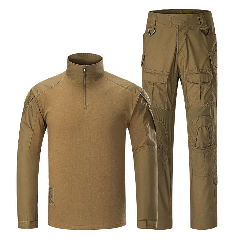 Summer Camouflage Frog Suit Men's Y2K Tactical Outdoor Quick Dry Durable Uniforms G3 Long Sleeve Hunting Training Combat Gear
