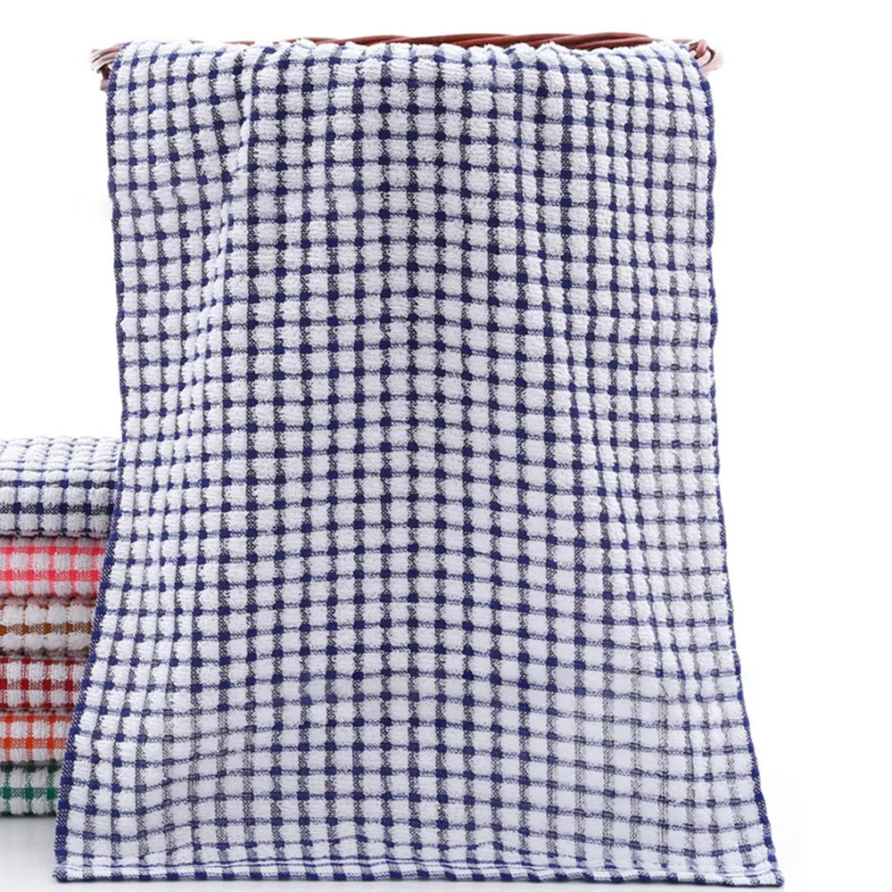 Rag Tea Towels New Cotton Drying Washing Dish Cloth Absorbent Large Size Cleaning Cloths Kitchen Supplies