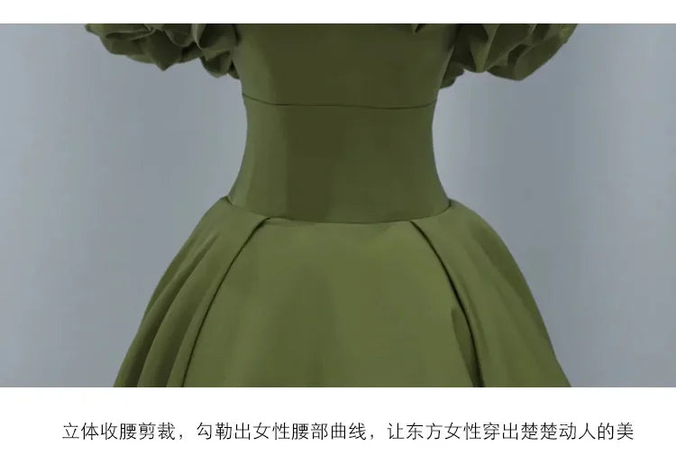 Party Long Dress Women Night Lace Dresses Sexy Green High Waist Dance Wedding Prom Bridesmaid Maxi Y2k Dresses Summer Vestidos
