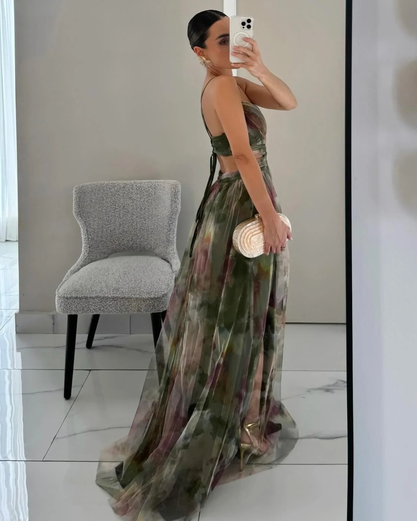 Color Mesh Spaghetti Strap Dresses Women Fashion Sexy V-neck Backless Leace-up Party Club Long Dress Female Evening Vestidos New