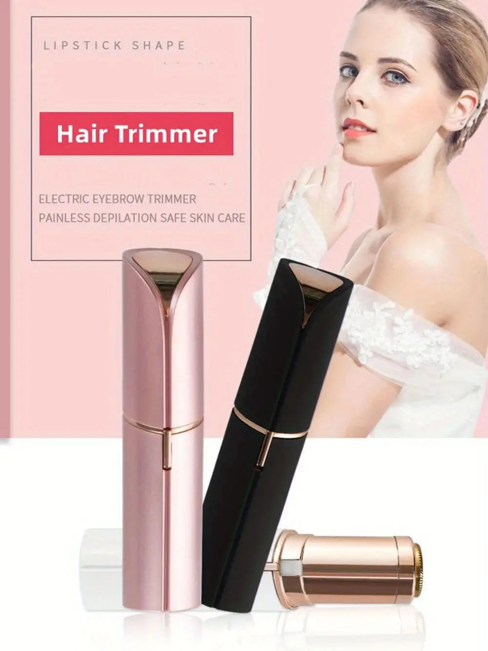 Electric Lipstick Razor Device Facial Hair Remover Tools Finishing Epilator Trimmer Flawless Dermaplane Shavers Beauty Gadgets