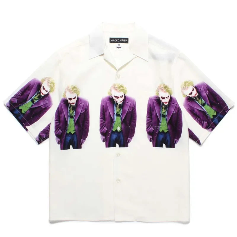 Harajuku Street Fashion Summer T Shirt Breathable Patter Round Neck Men Women Tops Hip-hop Trendy Character Short Sleeved Shirt