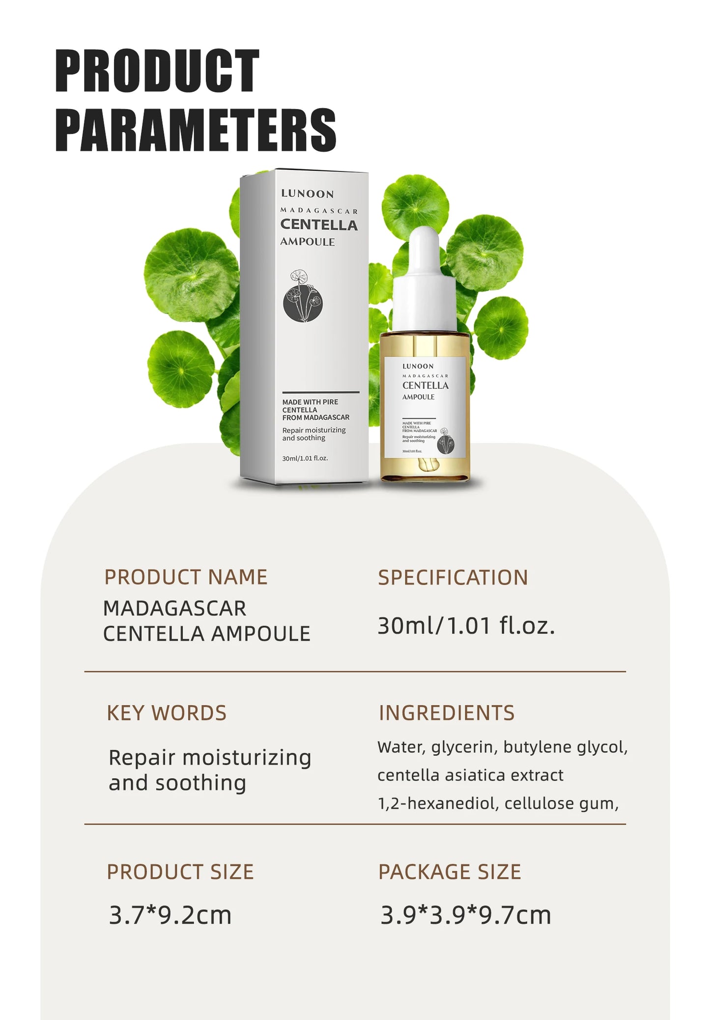 7 Seconds Repair Damaged Facial Barrier Serum Centella Asiatica Moisturize Hydrat Soothing Smoothing Anti-Aging Korean Skincare