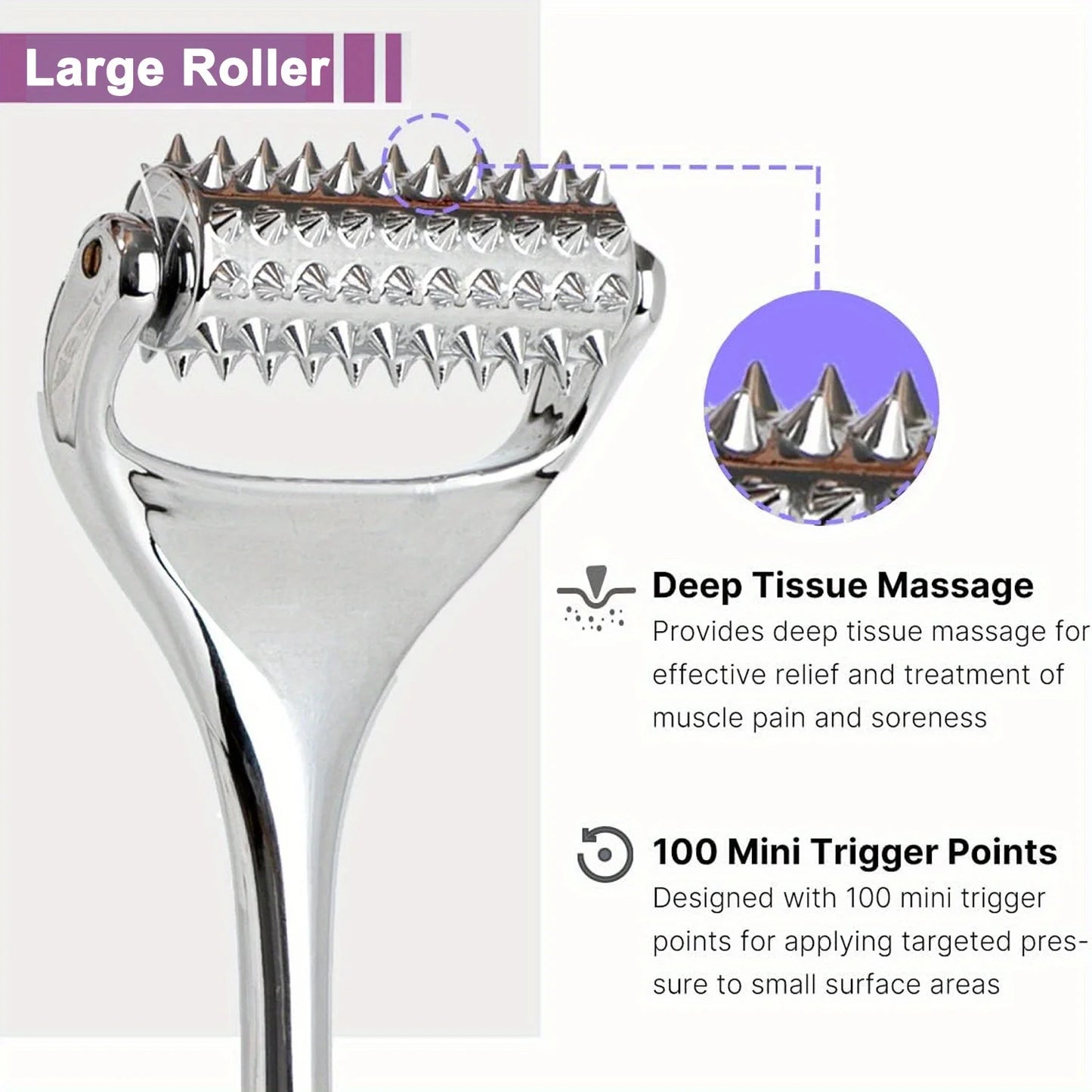 Face Massager Massage Acupuncture Roller For Neck Arm Leg Foot Face Lifting Deep Tissue Massage Tool Face Beauty Skin Care Tool
