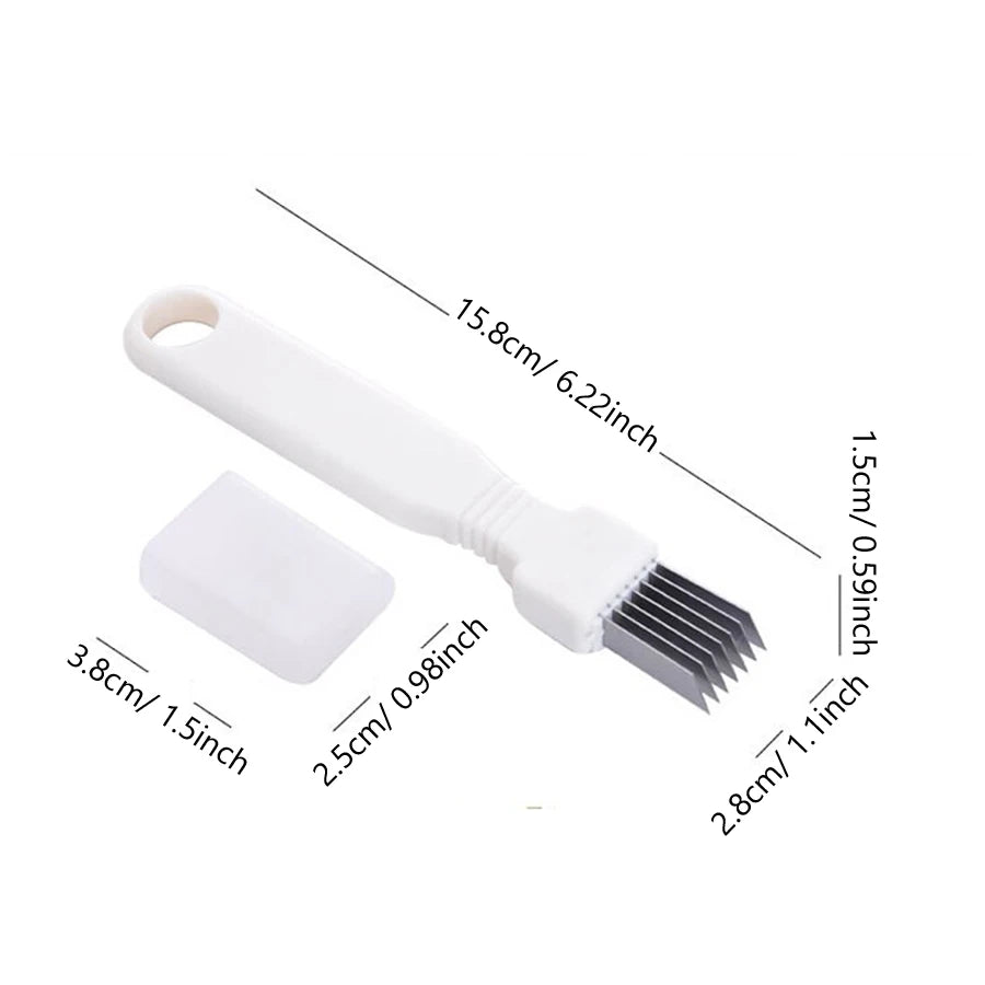 Kitchen Green Spring Onion Slicer, Vegetable Chopper, Slicing Tool for Onion Strips