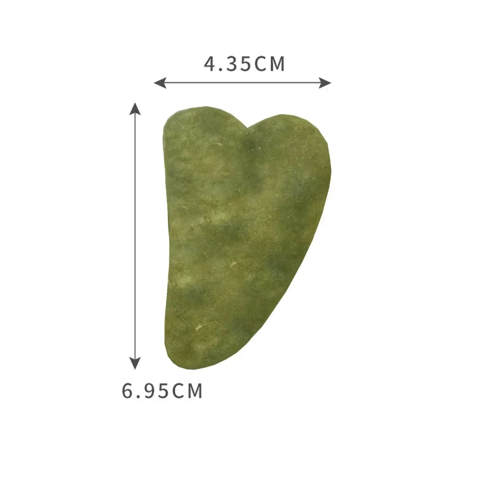 Natural Stone Jade Gouache Scraper Rose Quartz Facial Gua Sha Tools Neck Massager for Face Lifting Wrinkle Remover Beauty Health