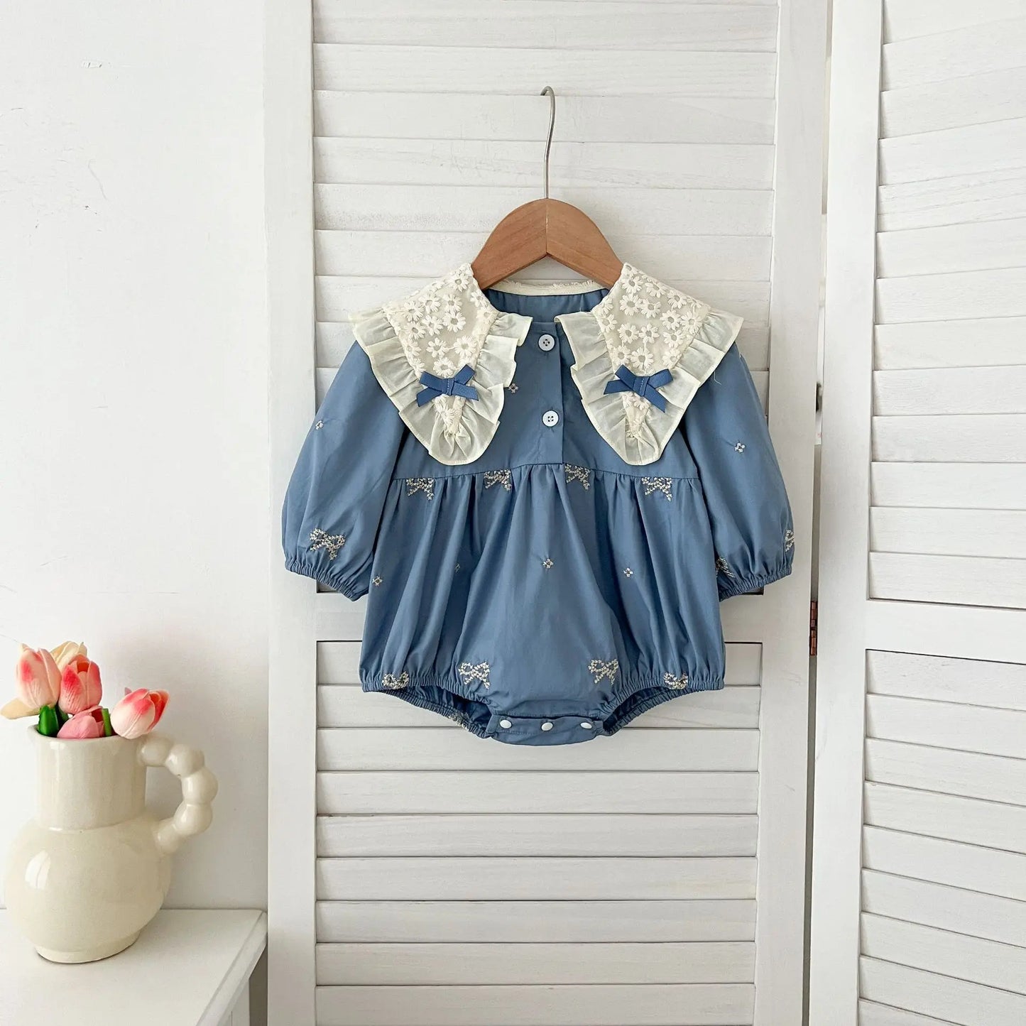 1-6Y Baby Girl Clothing Lace Autumn Casual Dresses Children Fashion Embroidery Sweet Princess Dress Long Sleeve Kids Party Dress