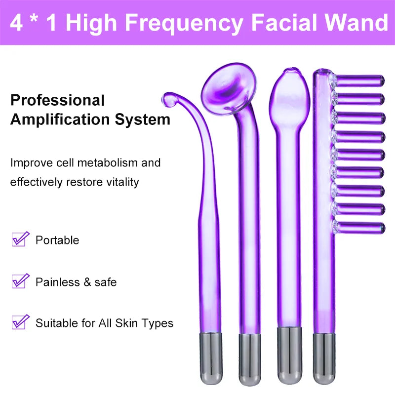 Replacement Electrodes for High Frequency Glass Tube Facial Body Wand Red Light Tubes for high frequency facial machine