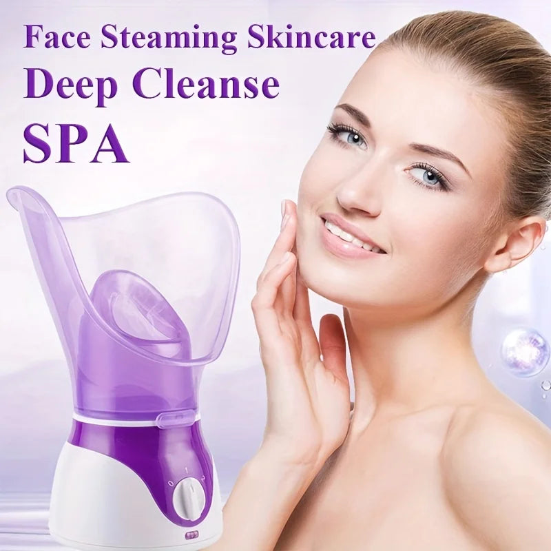 1pc Facial Steamer Skin Moisturizing Face SPA Heating Sprayer Pores Cleansing Deep Hydration Control Oil Pore Cleaner Home