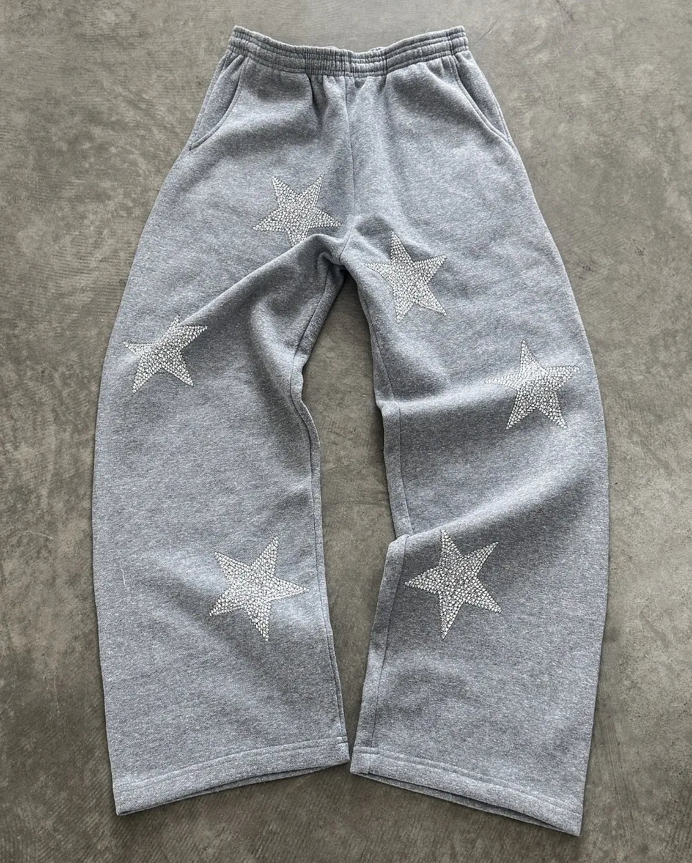 Y2k Harajuku Grey Loose Pants Zipper Hoodies Sweatshirt Tracksuit Men Casual Versatile Sweatpants Two Piece Set Men Clothes