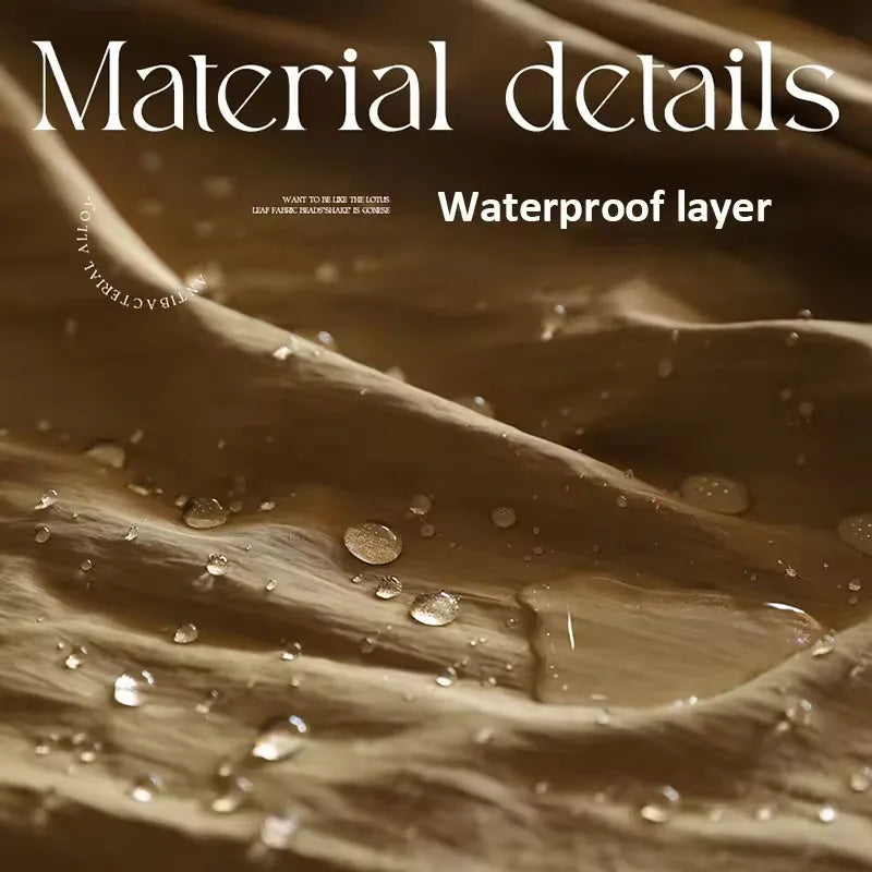 Lightweight Long Pleated Waterproof Apron with Pockets Oilproof Women Kitchen Work Apron for Beauty Nail Waiter Cooking Painting