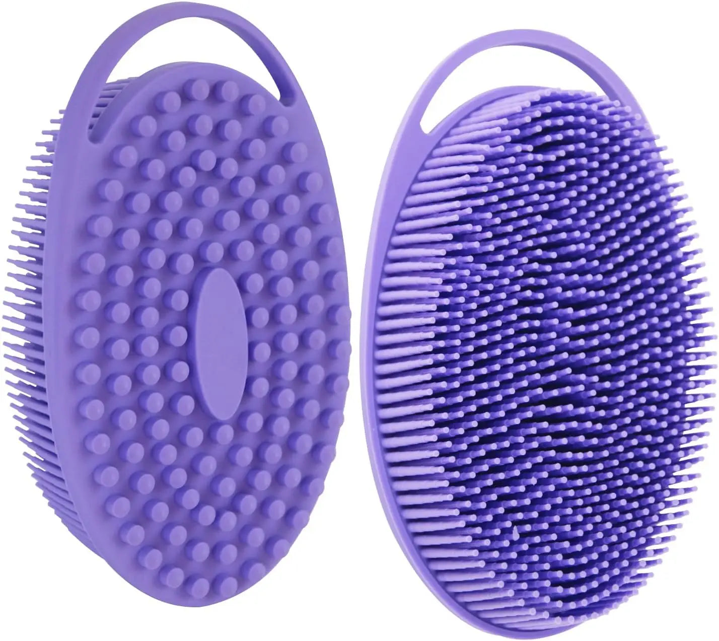 2 in 1 Soft Silicone Body Brush Wash Bath Shower Exfoliating Skin Fit For Baby Bath Shampoo Facial Massage Brush