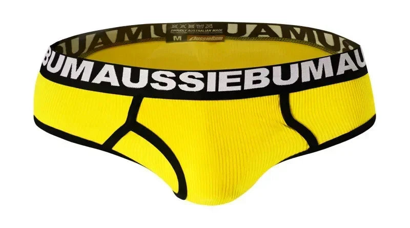 Men's thread colored briefs low waist comfortable breathable sexy briefs wholesale
