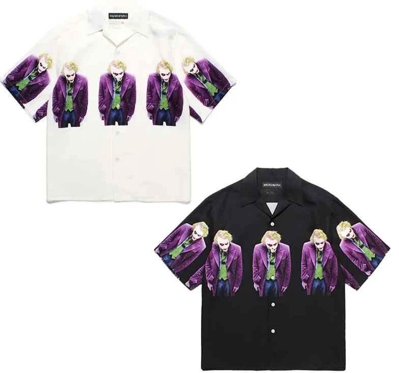 Harajuku Street Fashion Summer T Shirt Breathable Patter Round Neck Men Women Tops Hip-hop Trendy Character Short Sleeved Shirt