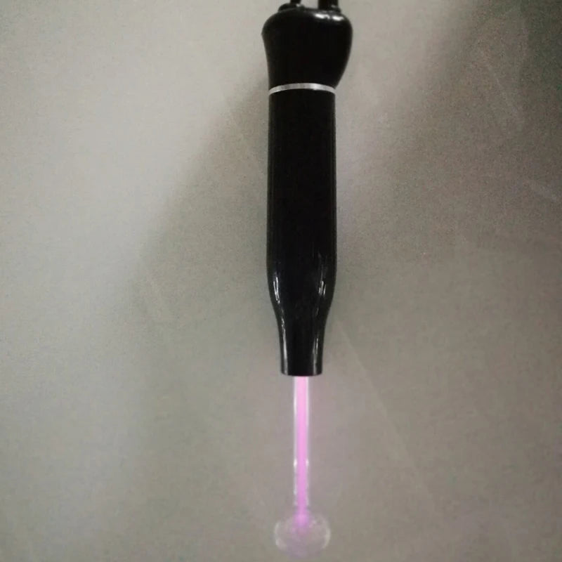 High Frequency Facial Machine Acne Spot Remover Electrotherapy Glass Tube Wand Big Power 30W