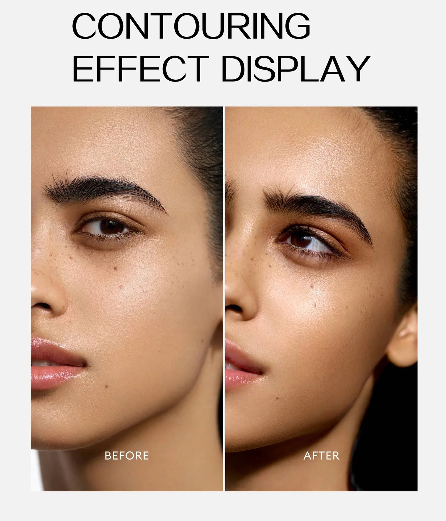 Double-head Face Bronzer Contour Stick Cream Makeup Light Dark Shadow Lasting Concealer Facial Brighten Contouring With Brush