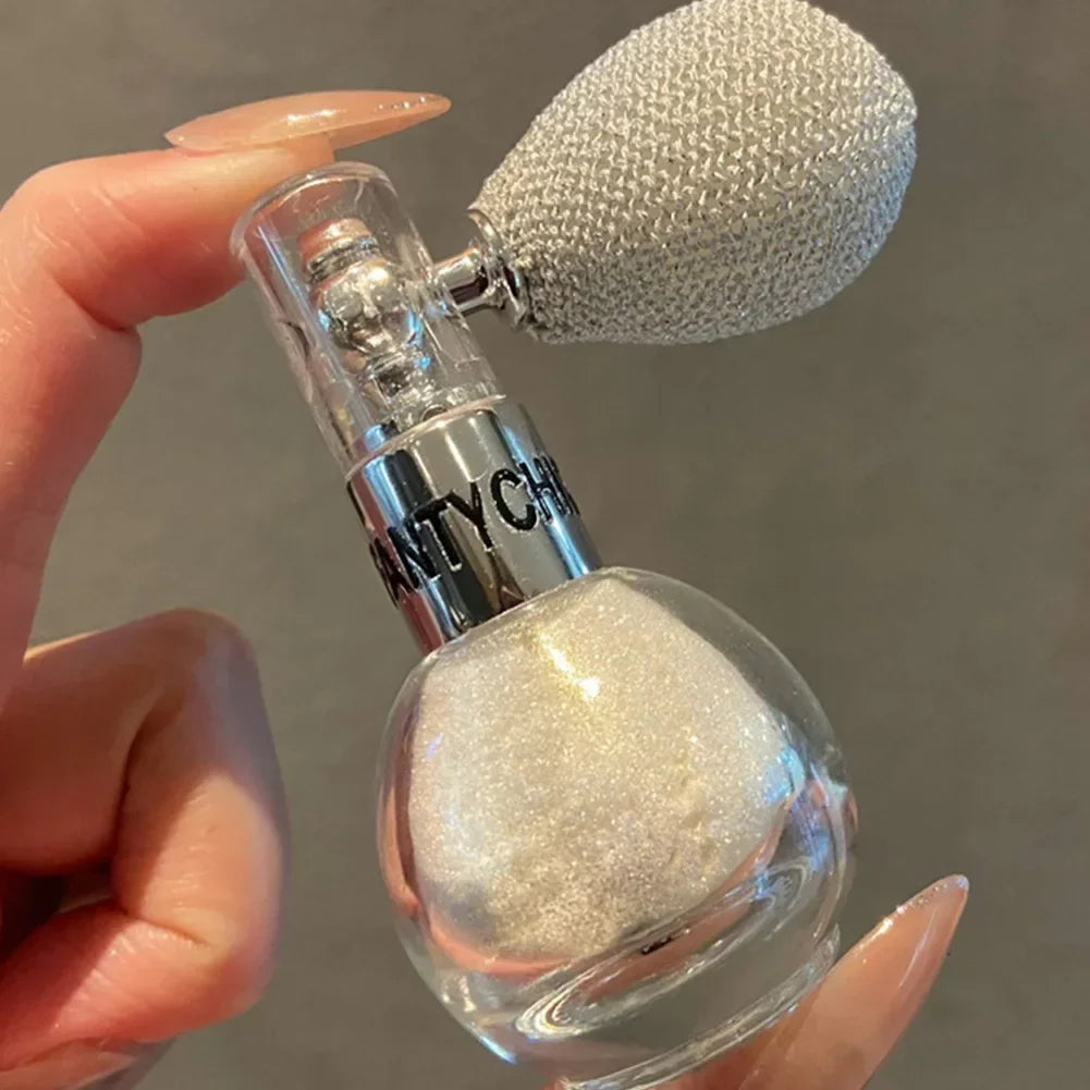High Gloss Body Diamond Shimmering Spray Powder Highlight Powder Makeup Suitable for Facial and Body Skin Hair Clothes Cosmetics