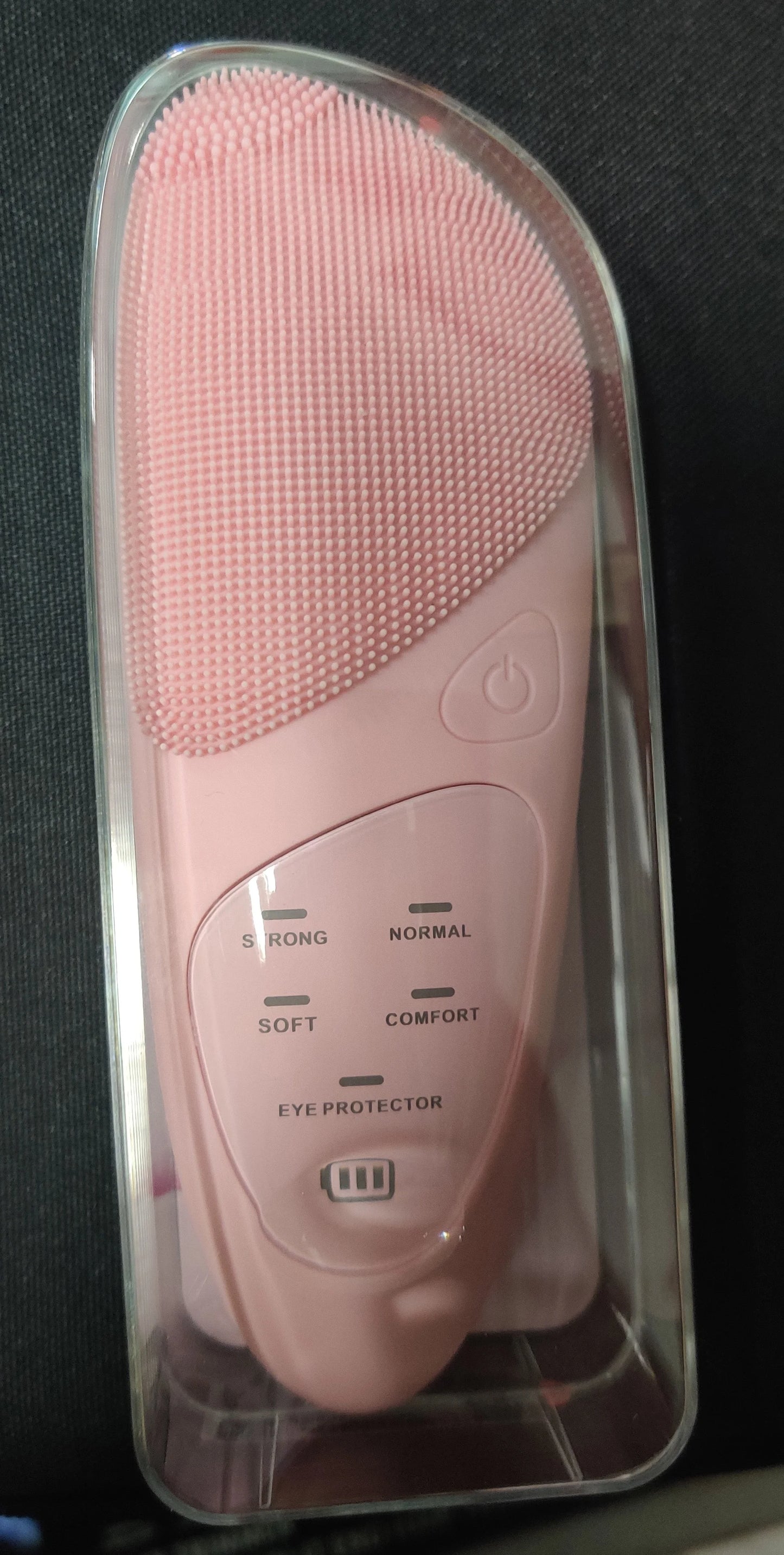 Facial Cleansing Brush with Hot Compress Eye Massager Waterproof Deep Pore Cleaning Ultrasonic Silicone 3 in 1
