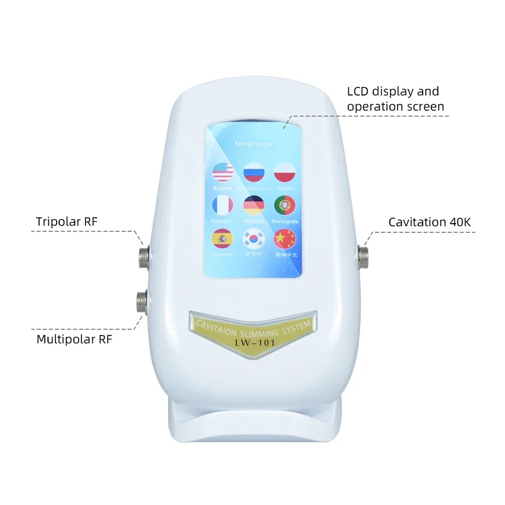 40K 3/4 IN 1 Cavitation Body Slimming Machine Facial Massager Skin Tighten Face Lifting Vacuum Suction Beauty Device