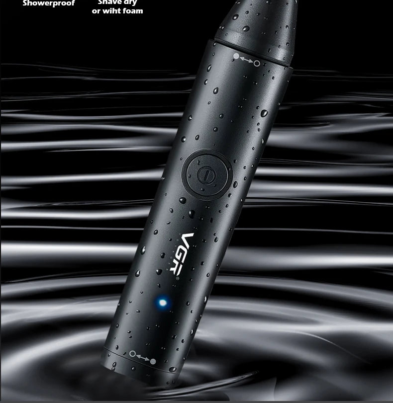 VGR Washable Nose Hair Trimmer Beard Facial Hair Trimer Eyebrow Electric Brow Nose Trimmer 2 In 1 Rechargeable V-613