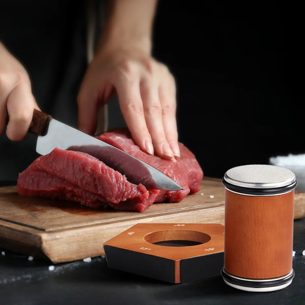 Rolling Knife Sharpener with 5 Types Degrees Magnetic Knife Holder Diamond Sharpening Stone Kit Roller Kitchen Accessories