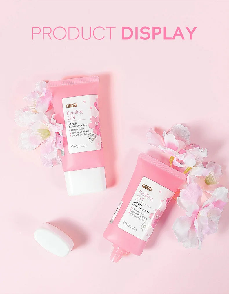 60g Face Exfoliating Gel - Whitening Moisturizer Repair Facial Scrub Cleanser Acne & Blackhead Treatment Remove Skin Care Cream